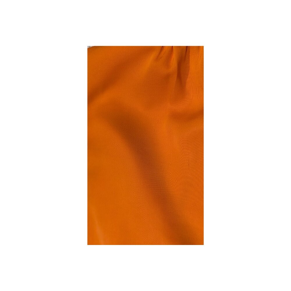 Bar III Sleeveless Tie-Neck Bow Blouse Orange XXS NWOT - Picture 5 of 6